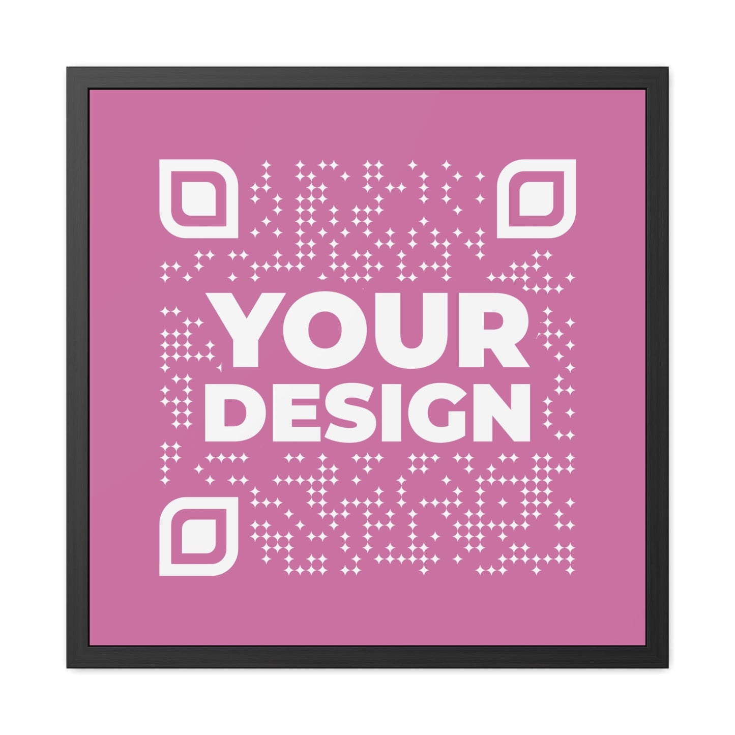 Framed Poster – Pink - QR NATION