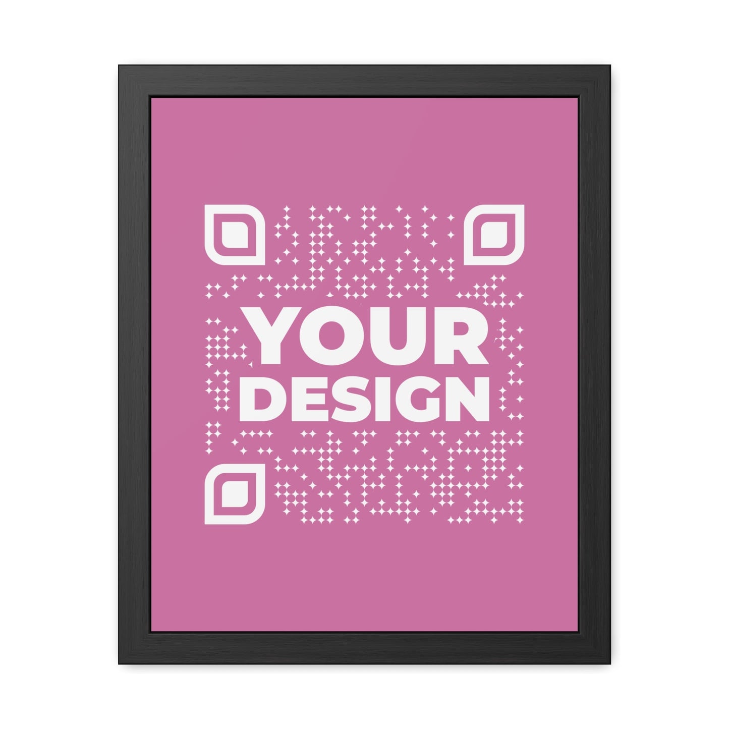 Framed Poster – Pink - QR NATION