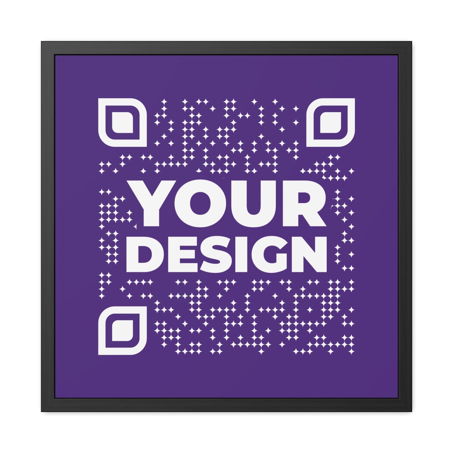 Framed Poster – Purple - QR NATION