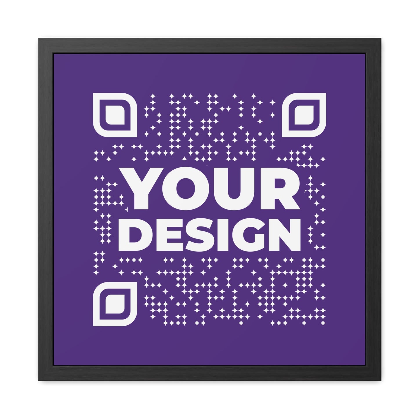 Framed Poster – Purple - QR NATION