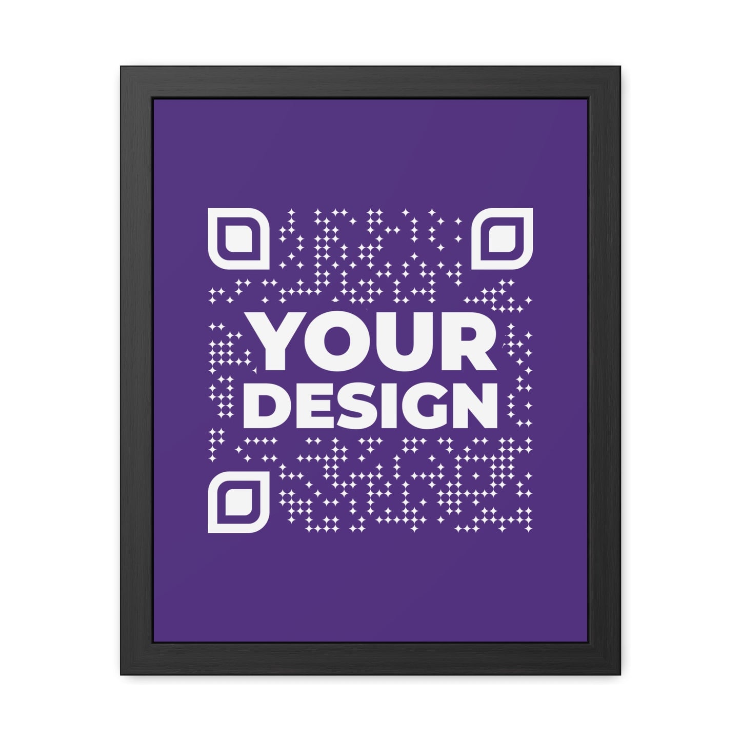 Framed Poster – Purple - QR NATION