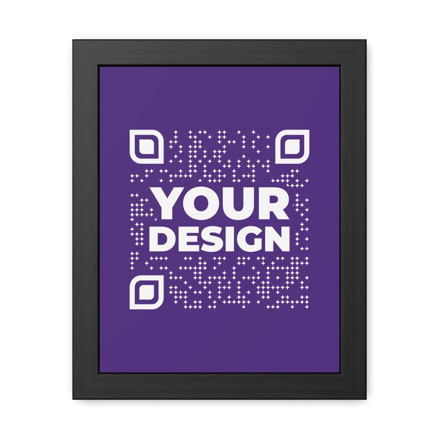 Framed Poster – Purple - QR NATION
