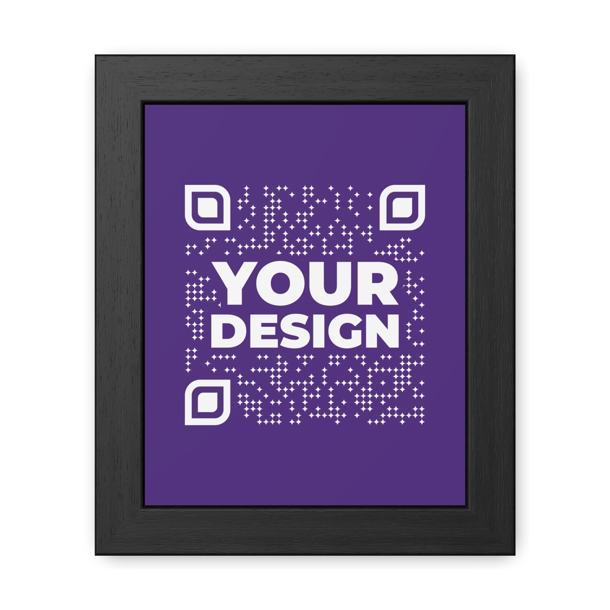 Framed Poster – Purple - QR NATION