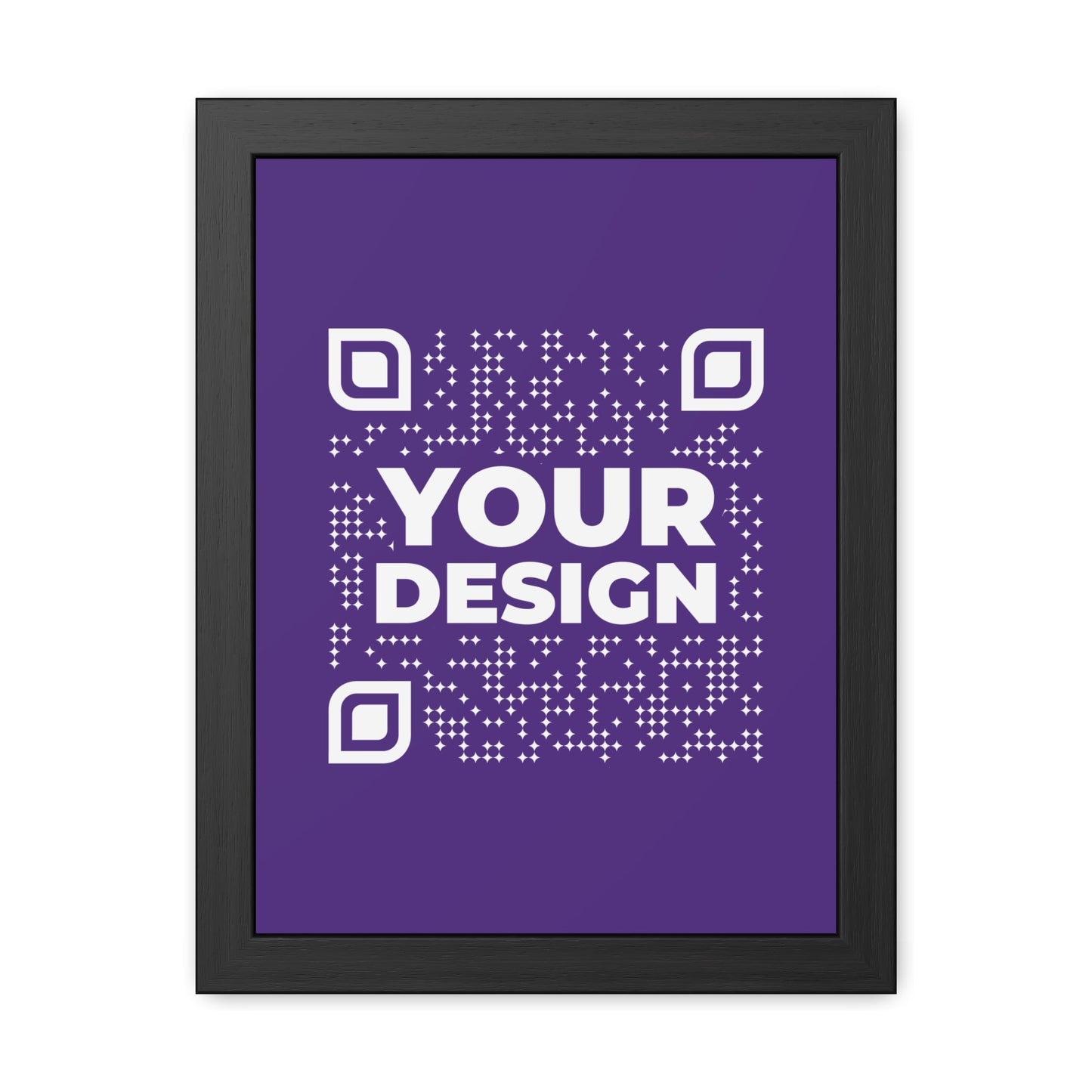 Framed Poster – Purple - QR NATION
