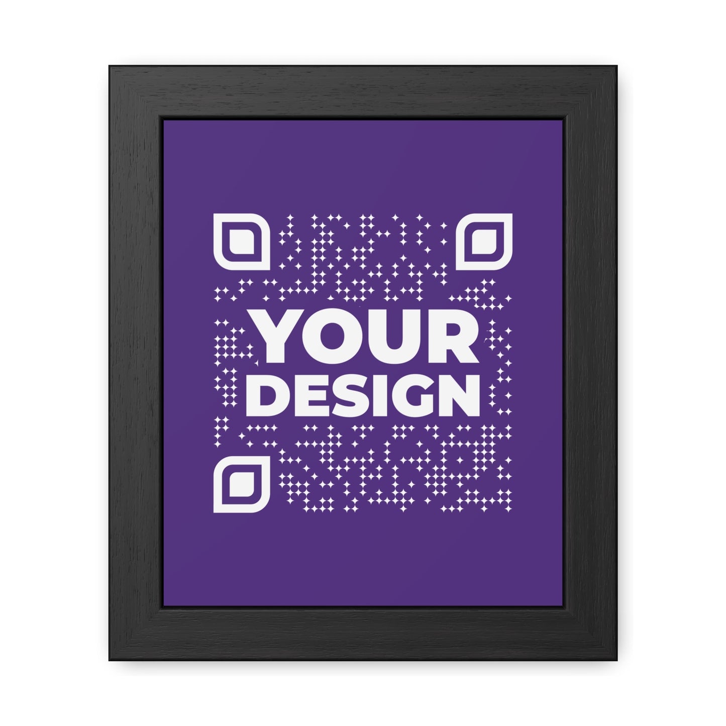 Framed Poster – Purple - QR NATION