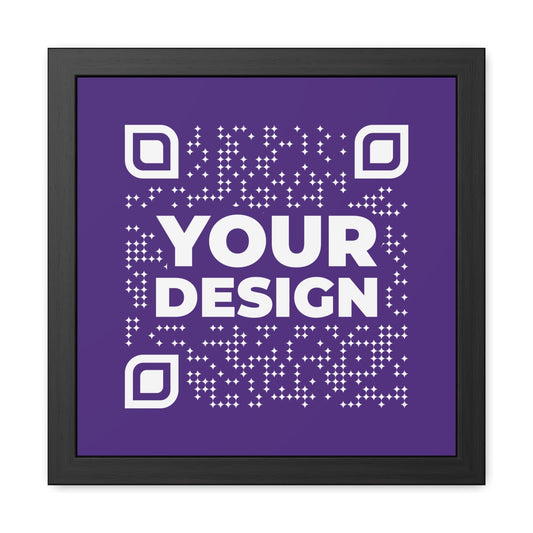 Framed Poster – Purple - QR NATION