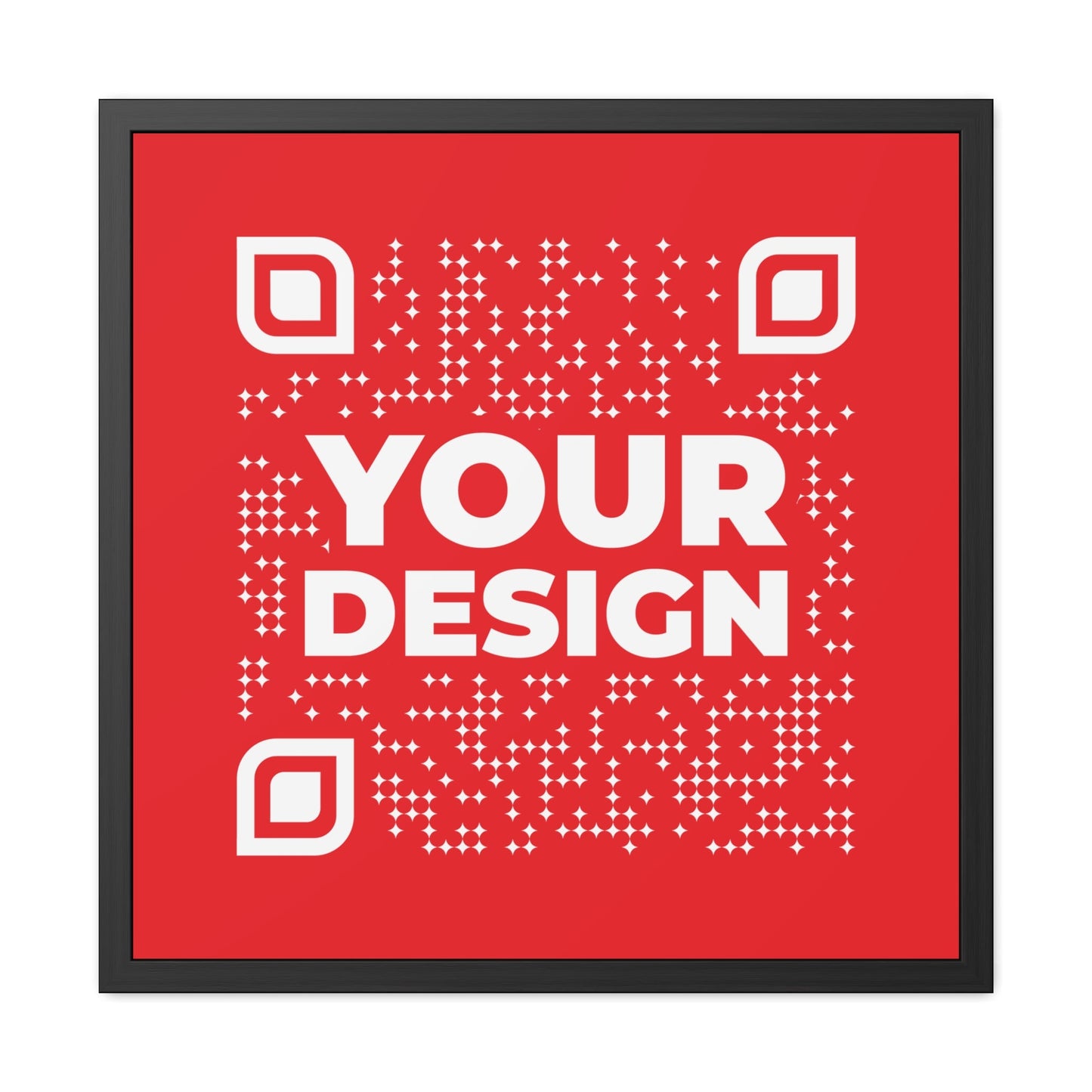 Framed Poster – Red - QR NATION