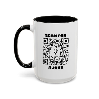 Fun – Mug – Black – Scan for a Joke - QR NATION