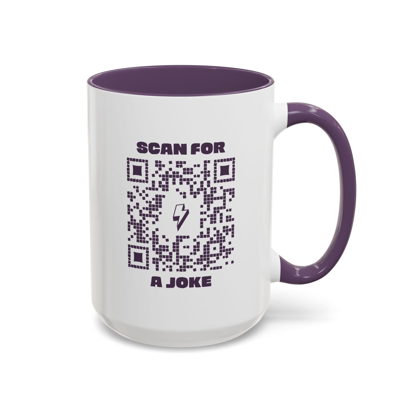 Fun – Mug – Purple – Scan for a Joke - QR NATION