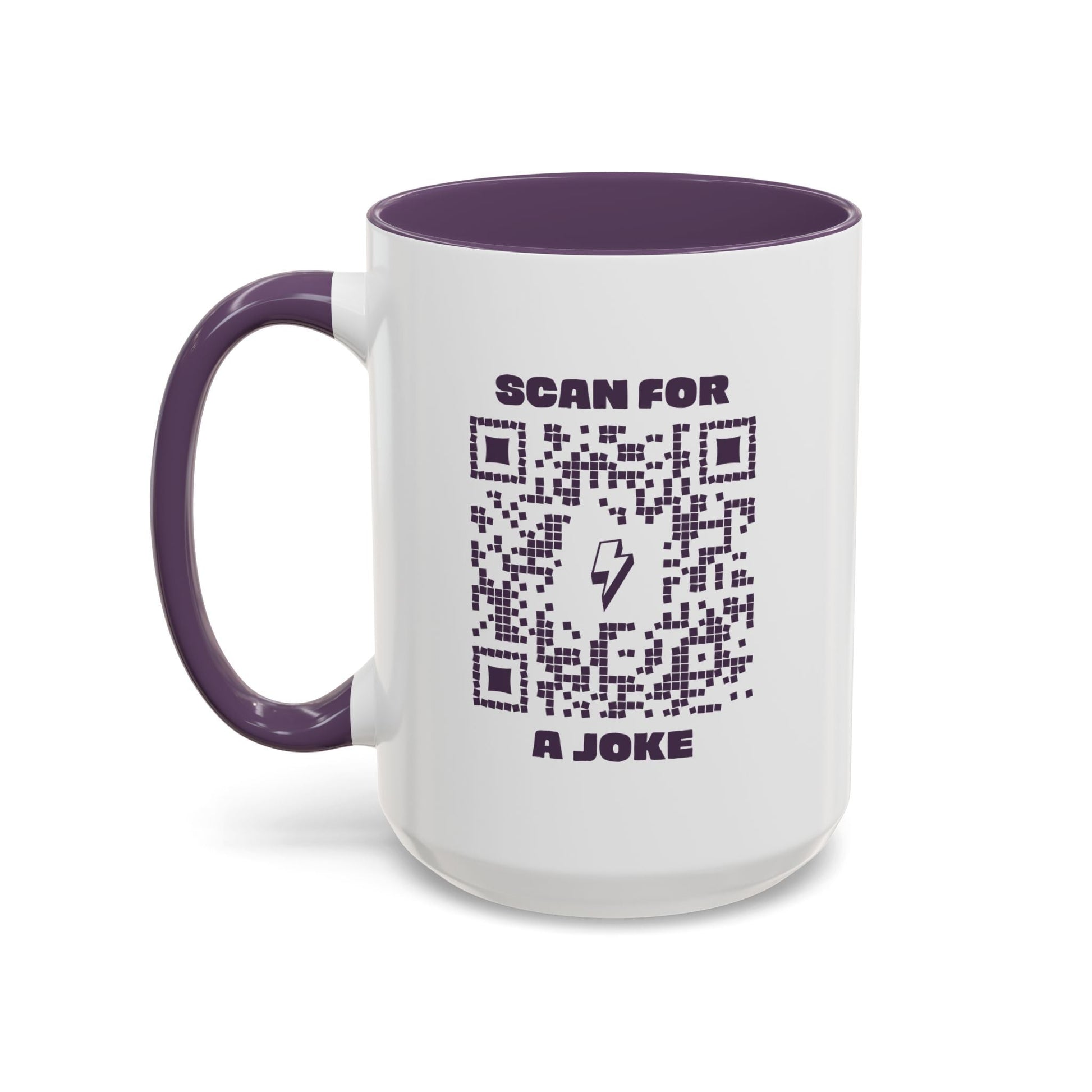 Fun – Mug – Purple – Scan for a Joke - QR NATION