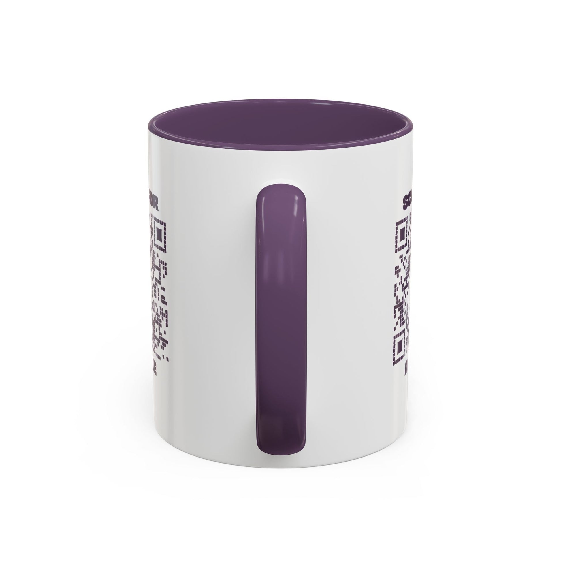 Fun – Mug – Purple – Scan for a Joke - QR NATION