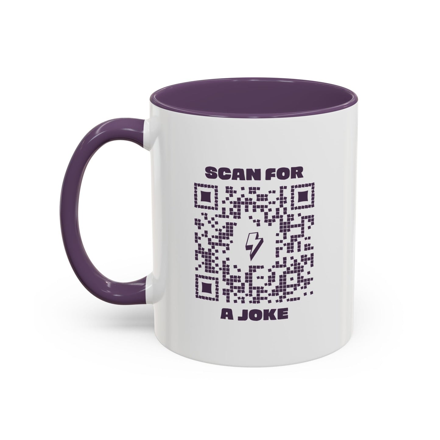 Fun – Mug – Purple – Scan for a Joke - QR NATION