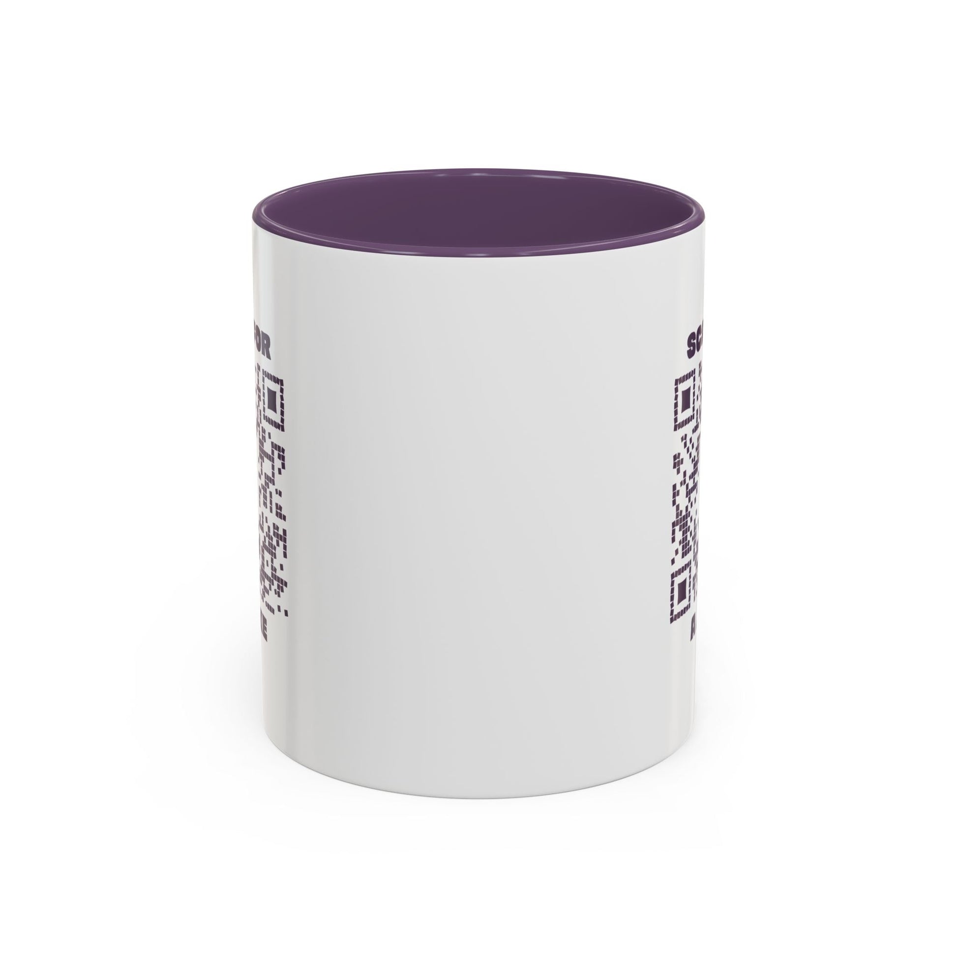 Fun – Mug – Purple – Scan for a Joke - QR NATION