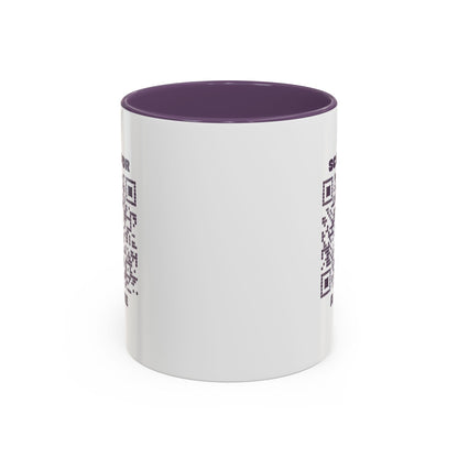 Fun – Mug – Purple – Scan for a Joke - QR NATION
