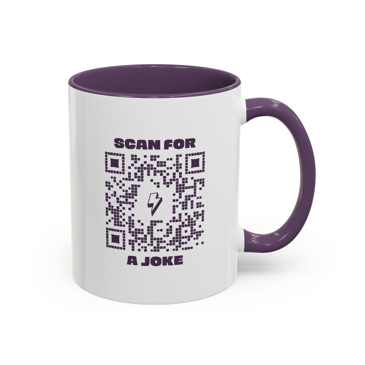 Fun – Mug – Purple – Scan for a Joke - QR NATION