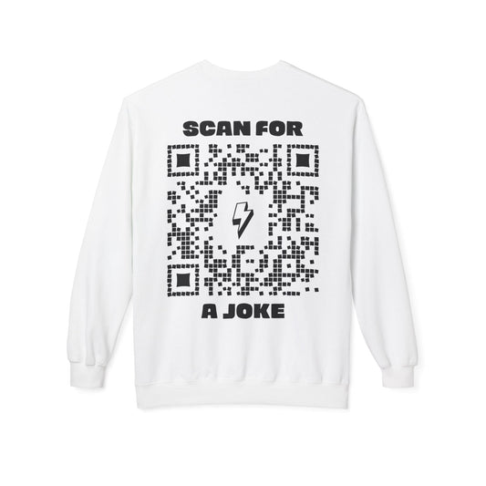 Fun – Sweatshirt – Scan for a Joke - QR NATION