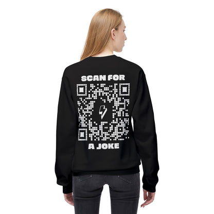 Fun – Sweatshirt – Scan for a Joke - QR NATION