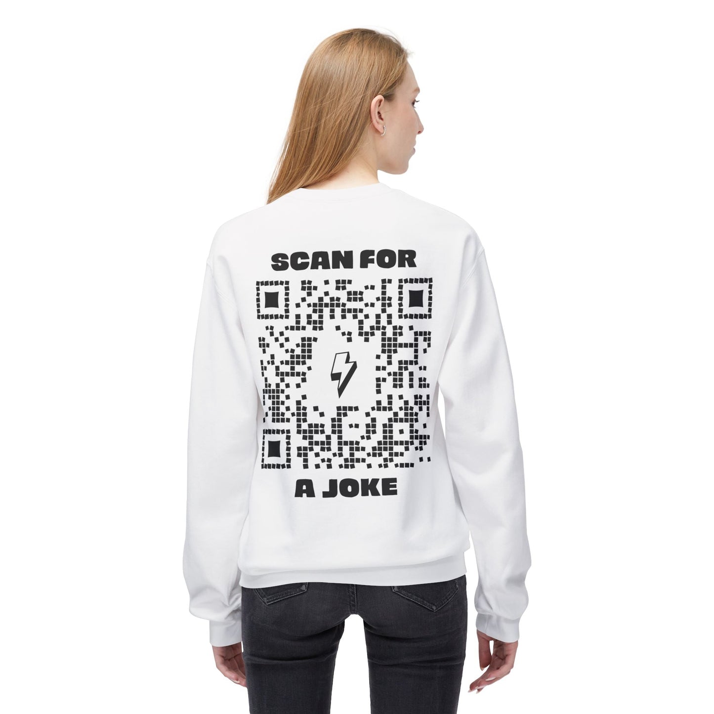 Fun – Sweatshirt – Scan for a Joke - QR NATION