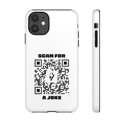 Fun – Tough Case – White – Scan for a Joke - QR NATION