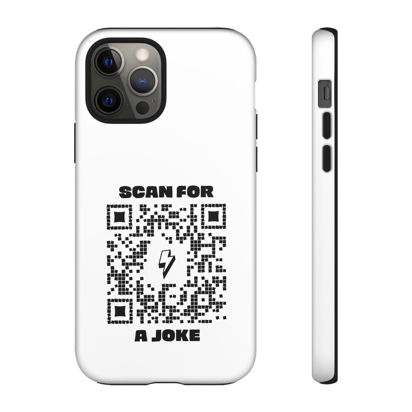 Fun – Tough Case – White – Scan for a Joke - QR NATION