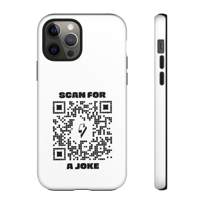 Fun – Tough Case – White – Scan for a Joke - QR NATION
