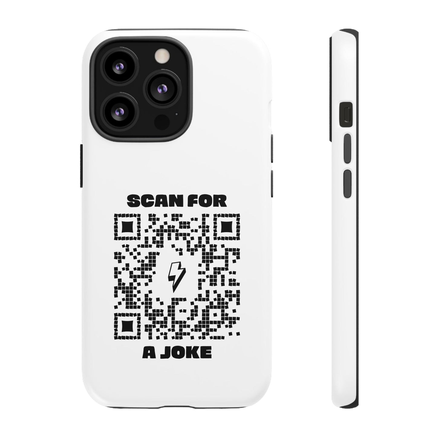 Fun – Tough Case – White – Scan for a Joke - QR NATION