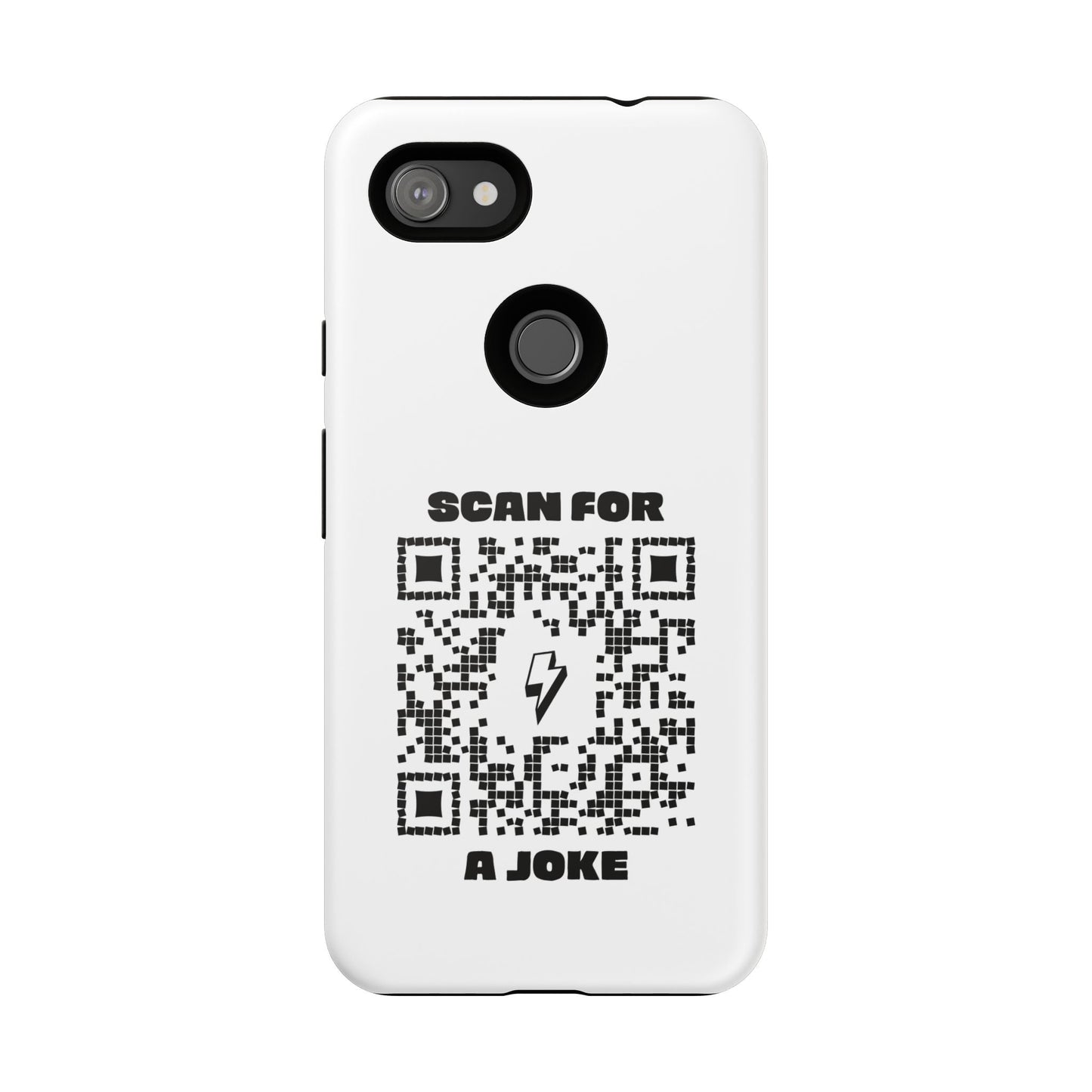 Fun – Tough Case – White – Scan for a Joke - QR NATION
