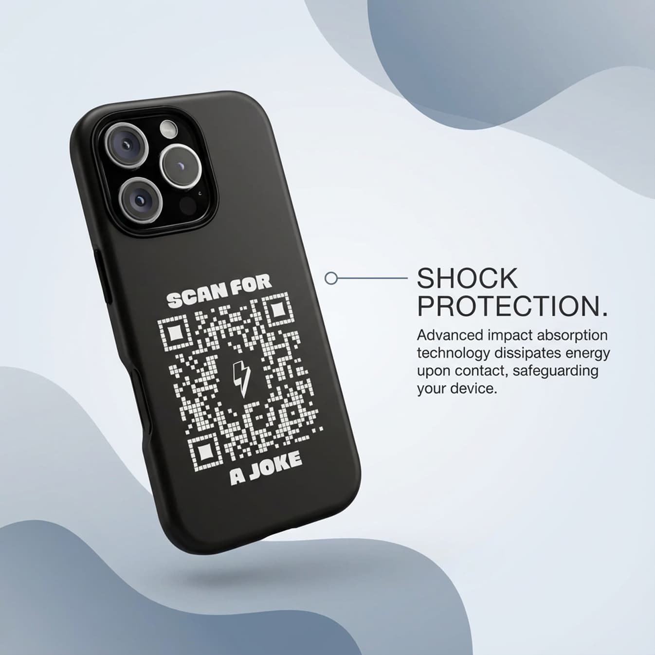 Fun – Tough Case – White – Scan for a Joke - QR NATION