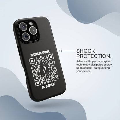 Fun – Tough Case – White – Scan for a Joke - QR NATION