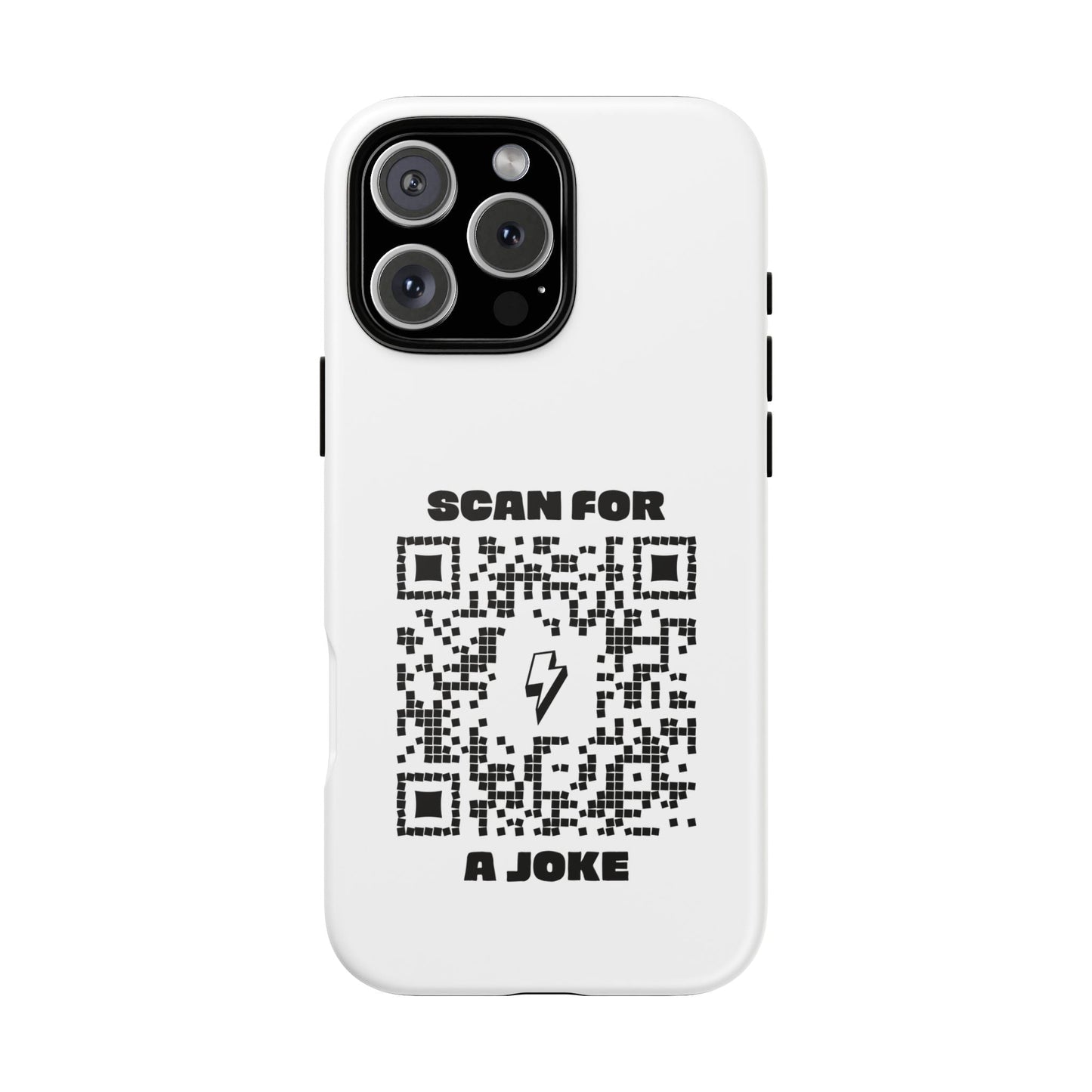 Fun – Tough Case – White – Scan for a Joke - QR NATION