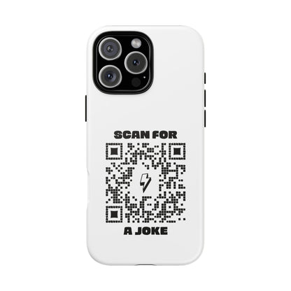 Fun – Tough Case – White – Scan for a Joke - QR NATION
