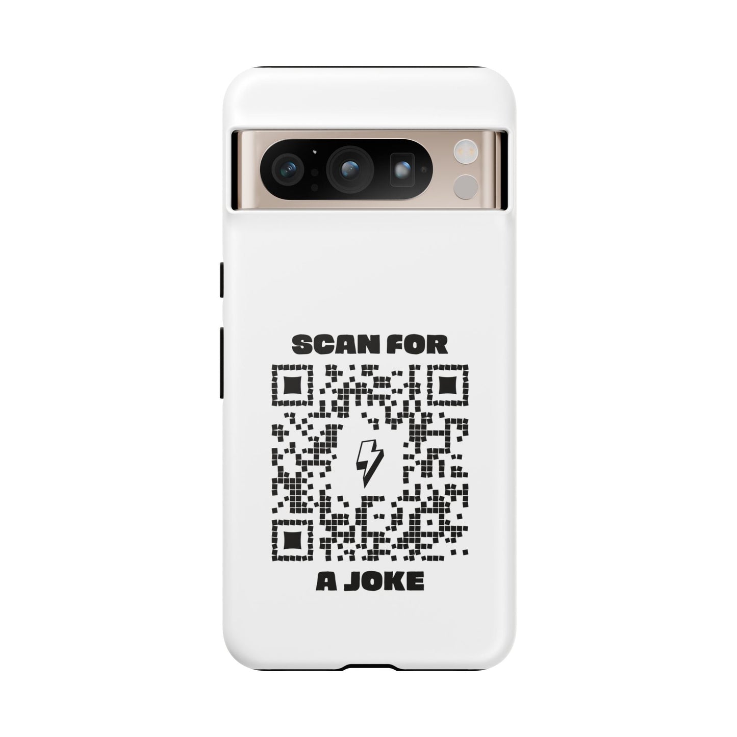Fun – Tough Case – White – Scan for a Joke - QR NATION