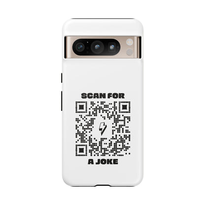 Fun – Tough Case – White – Scan for a Joke - QR NATION