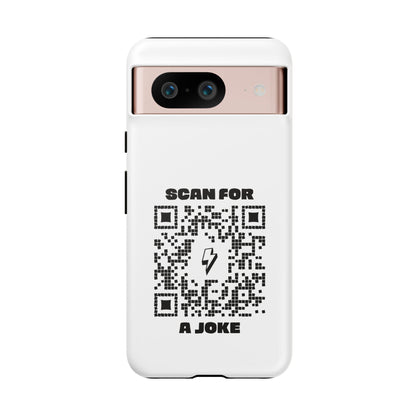 Fun – Tough Case – White – Scan for a Joke - QR NATION