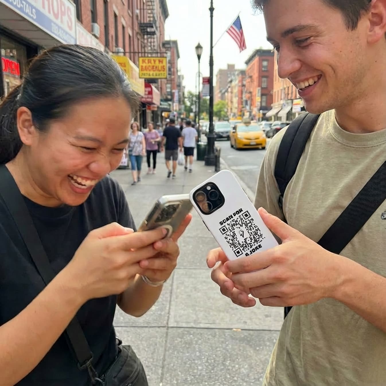 Fun – Tough Case – White – Scan for a Joke - QR NATION