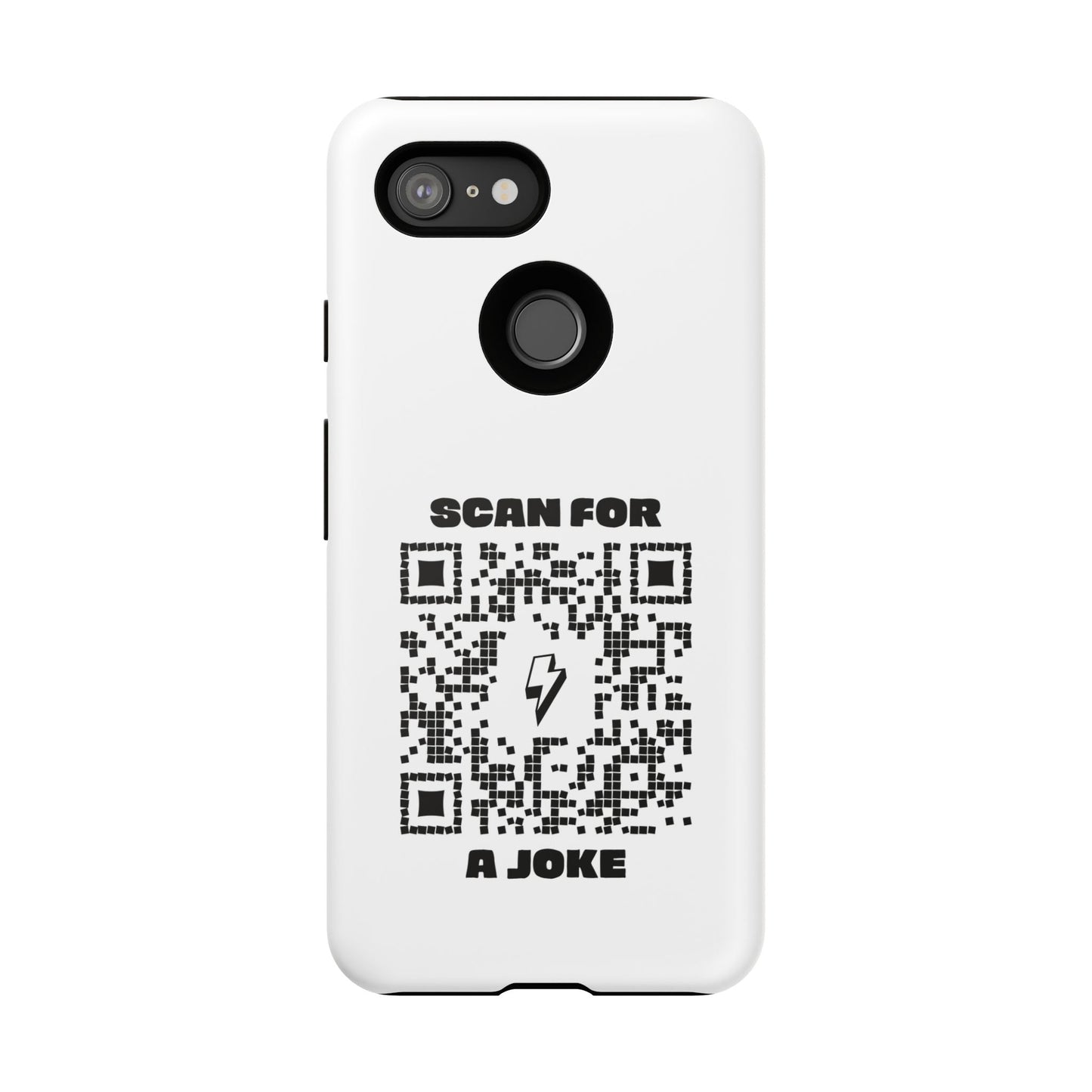 Fun – Tough Case – White – Scan for a Joke - QR NATION