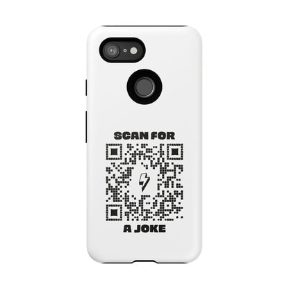 Fun – Tough Case – White – Scan for a Joke - QR NATION
