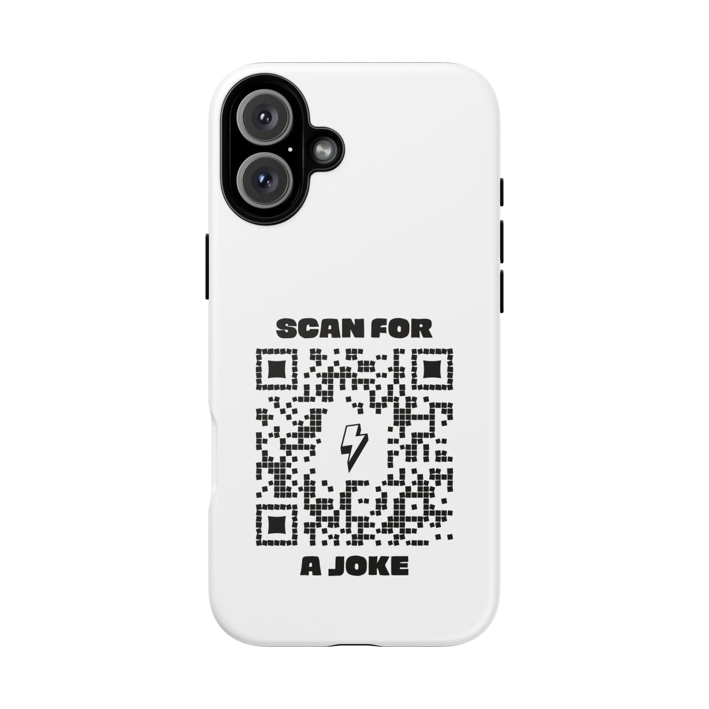 Fun – Tough Case – White – Scan for a Joke - QR NATION