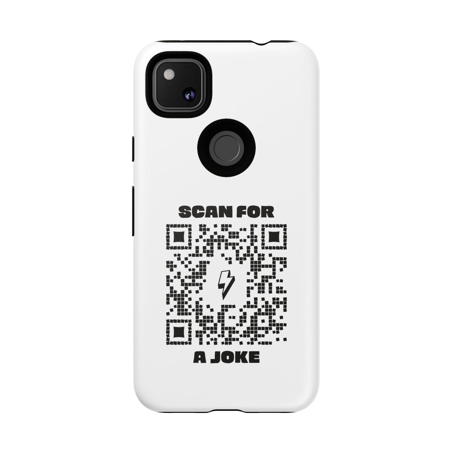 Fun – Tough Case – White – Scan for a Joke - QR NATION