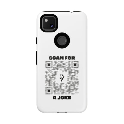 Fun – Tough Case – White – Scan for a Joke - QR NATION