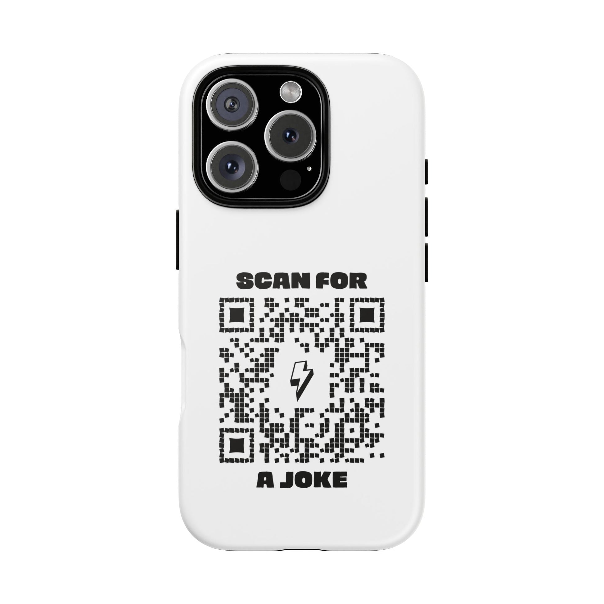 Fun – Tough Case – White – Scan for a Joke - QR NATION