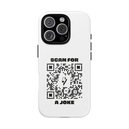 Fun – Tough Case – White – Scan for a Joke - QR NATION