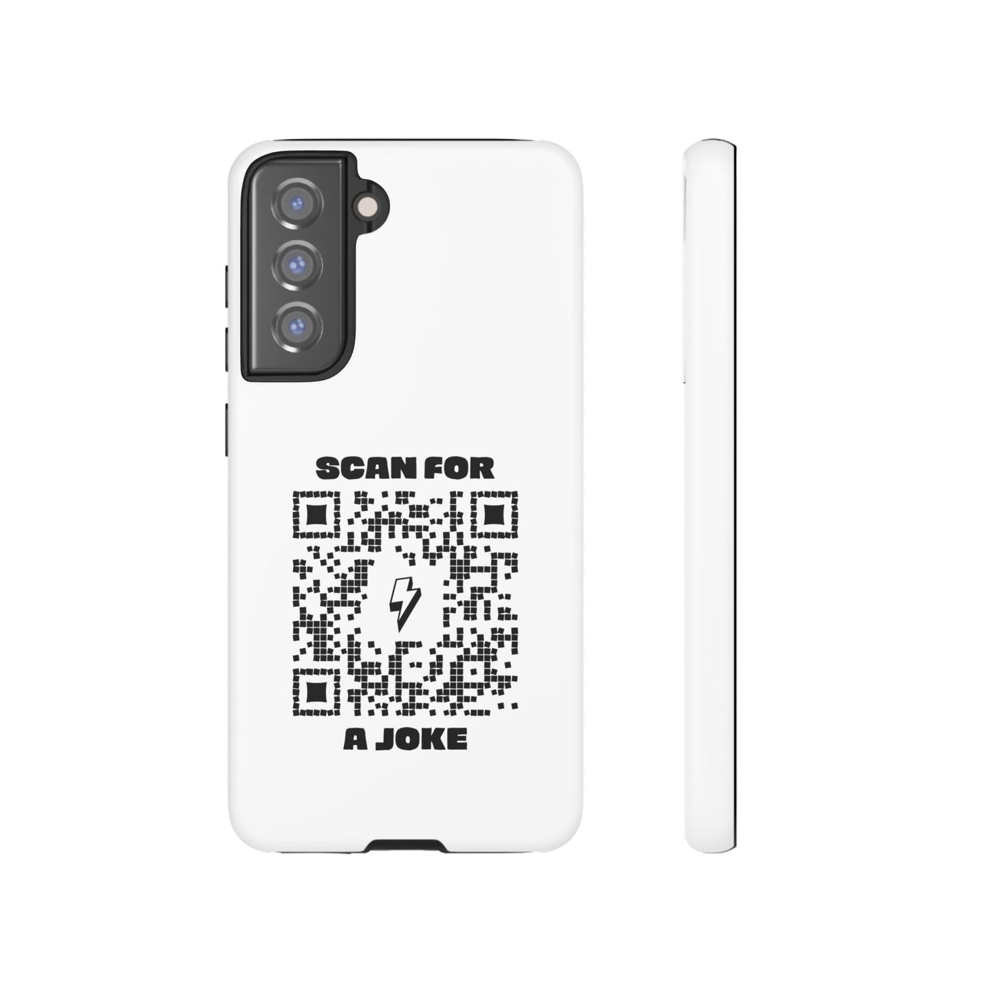Fun – Tough Case – White – Scan for a Joke - QR NATION