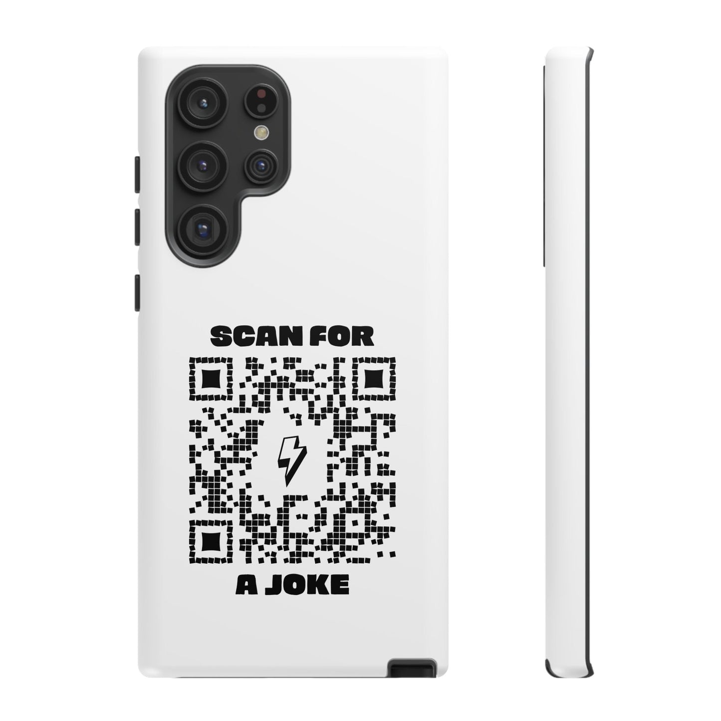 Fun – Tough Case – White – Scan for a Joke - QR NATION
