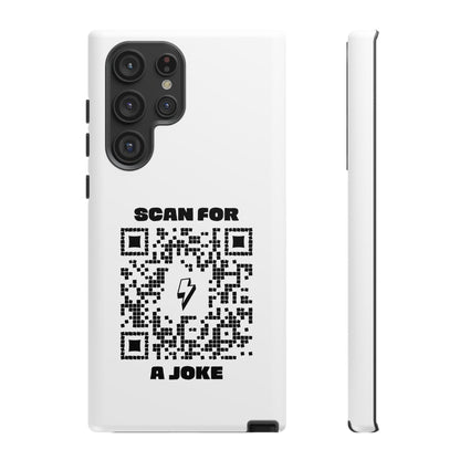 Fun – Tough Case – White – Scan for a Joke - QR NATION