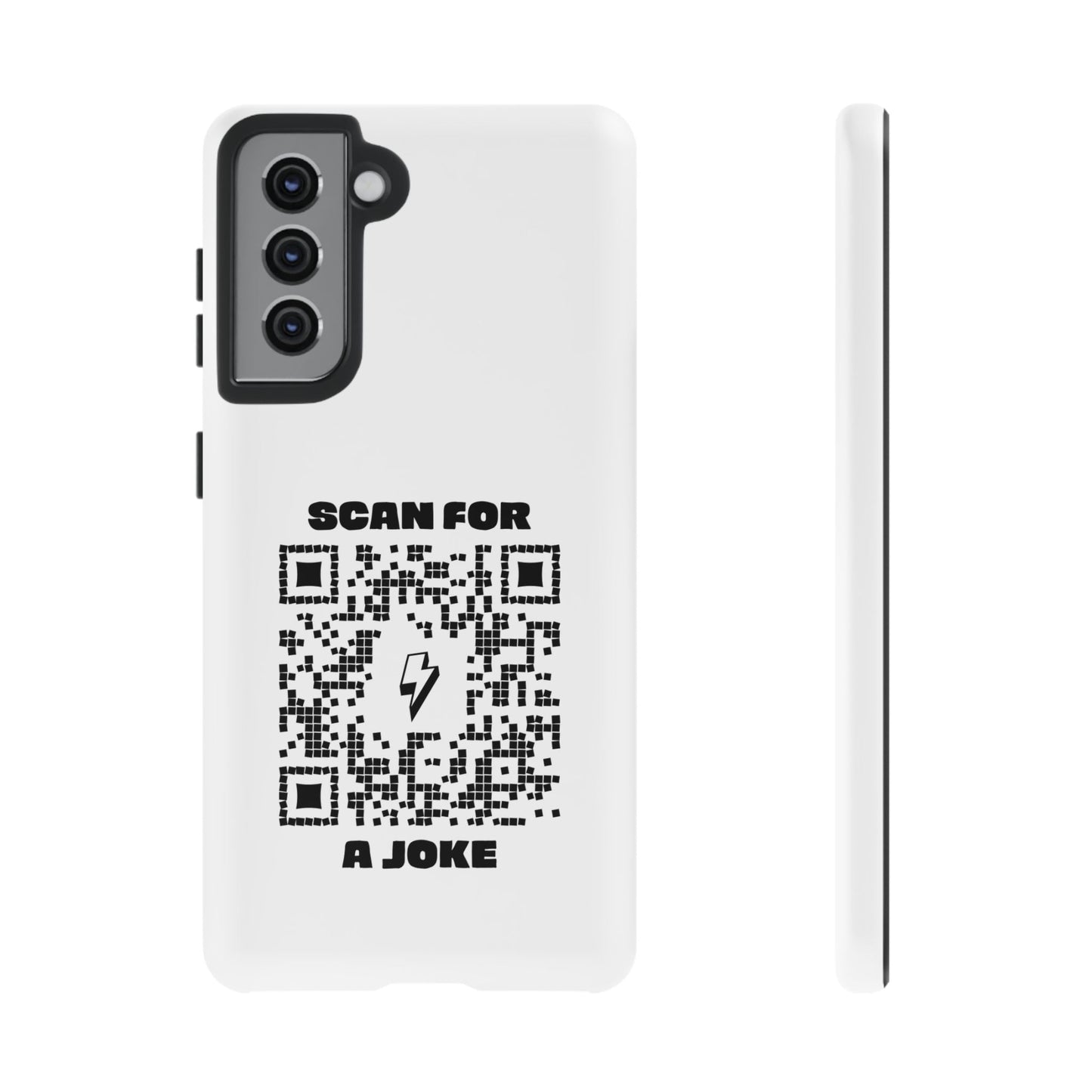 Fun – Tough Case – White – Scan for a Joke - QR NATION