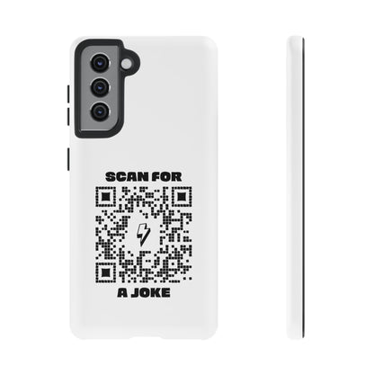 Fun – Tough Case – White – Scan for a Joke - QR NATION