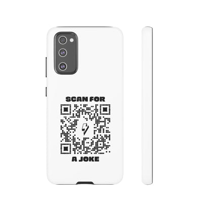 Fun – Tough Case – White – Scan for a Joke - QR NATION