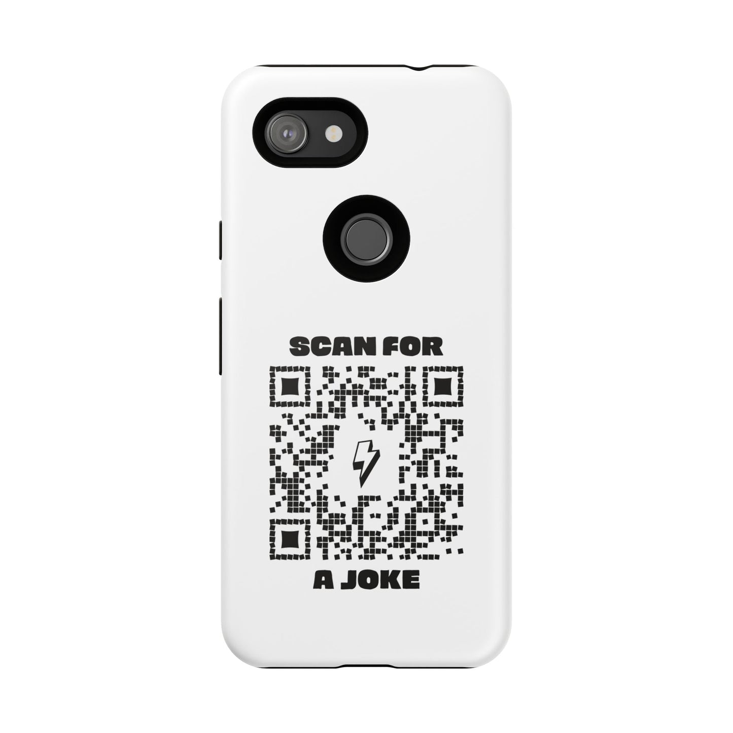 Fun – Tough Case – White – Scan for a Joke - QR NATION