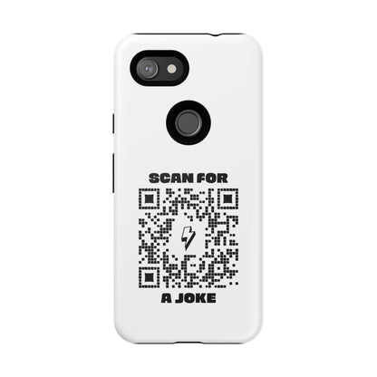Fun – Tough Case – White – Scan for a Joke - QR NATION